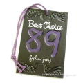 Best Choice Swing Tag with Purple String